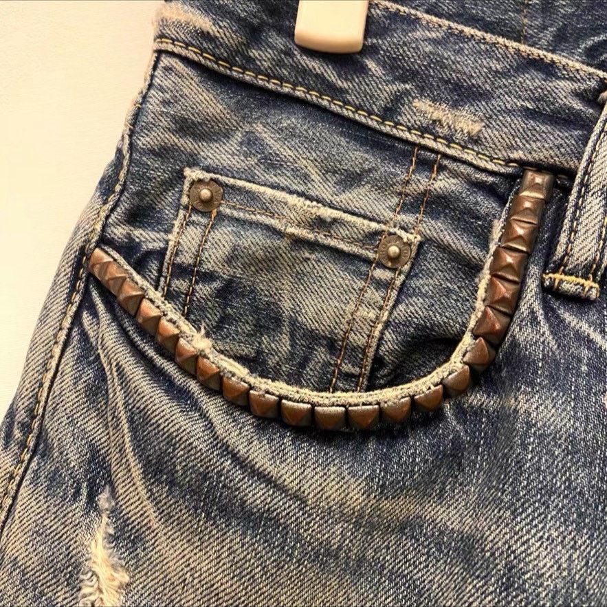 Hysteric Glamour × Japanese Brand × Vintage Hysteric Glamour Vintage Faded Denim Jeans Blue size 28 Size US 28 / EU 44 - 3 Thumbnail