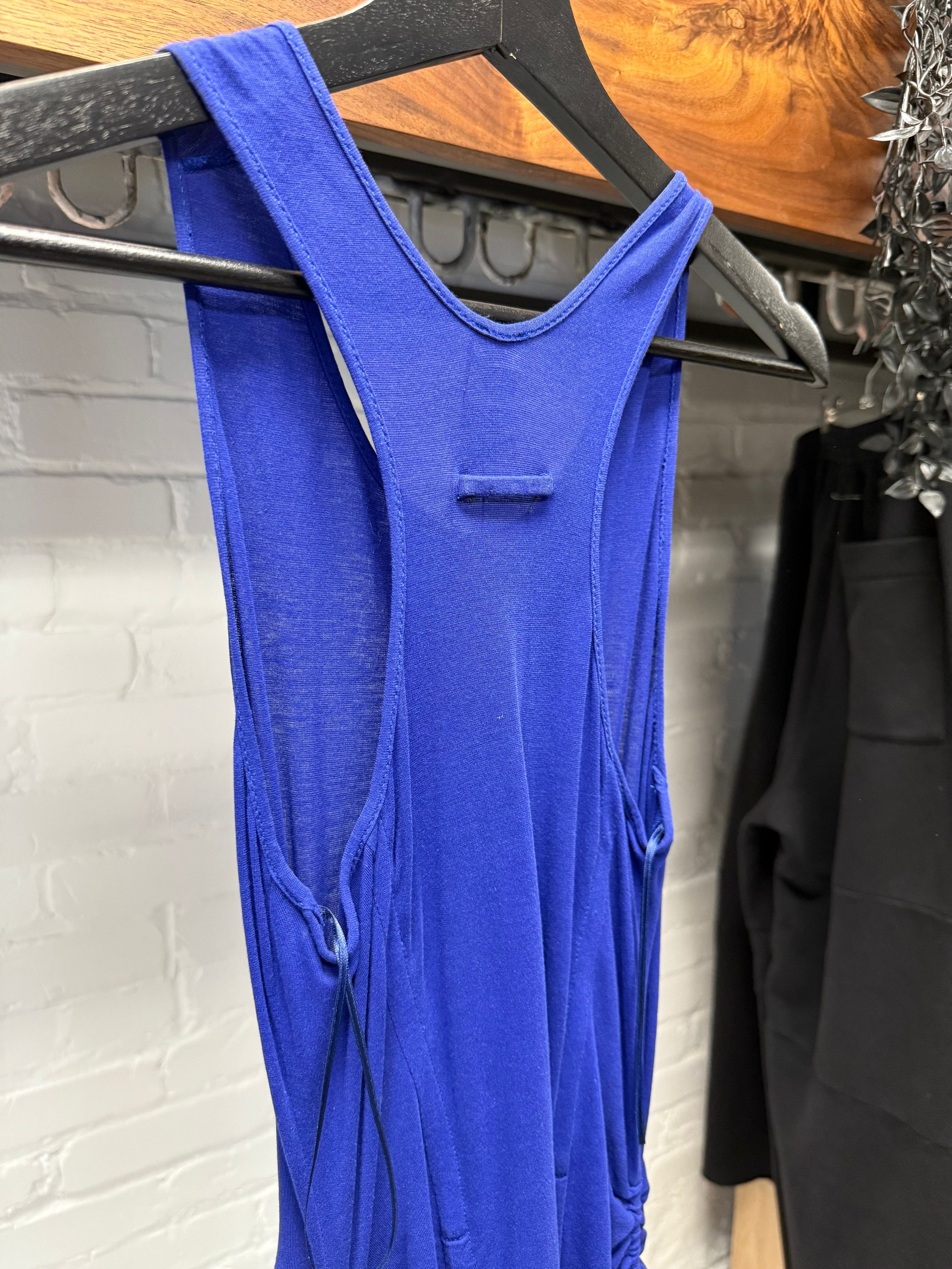 Jean Paul Gaultier Vintage Jean Paul Gaultier Ruched Blue Drawstring Dress Size M / US 6-8 / IT 42-44 - 5 Thumbnail