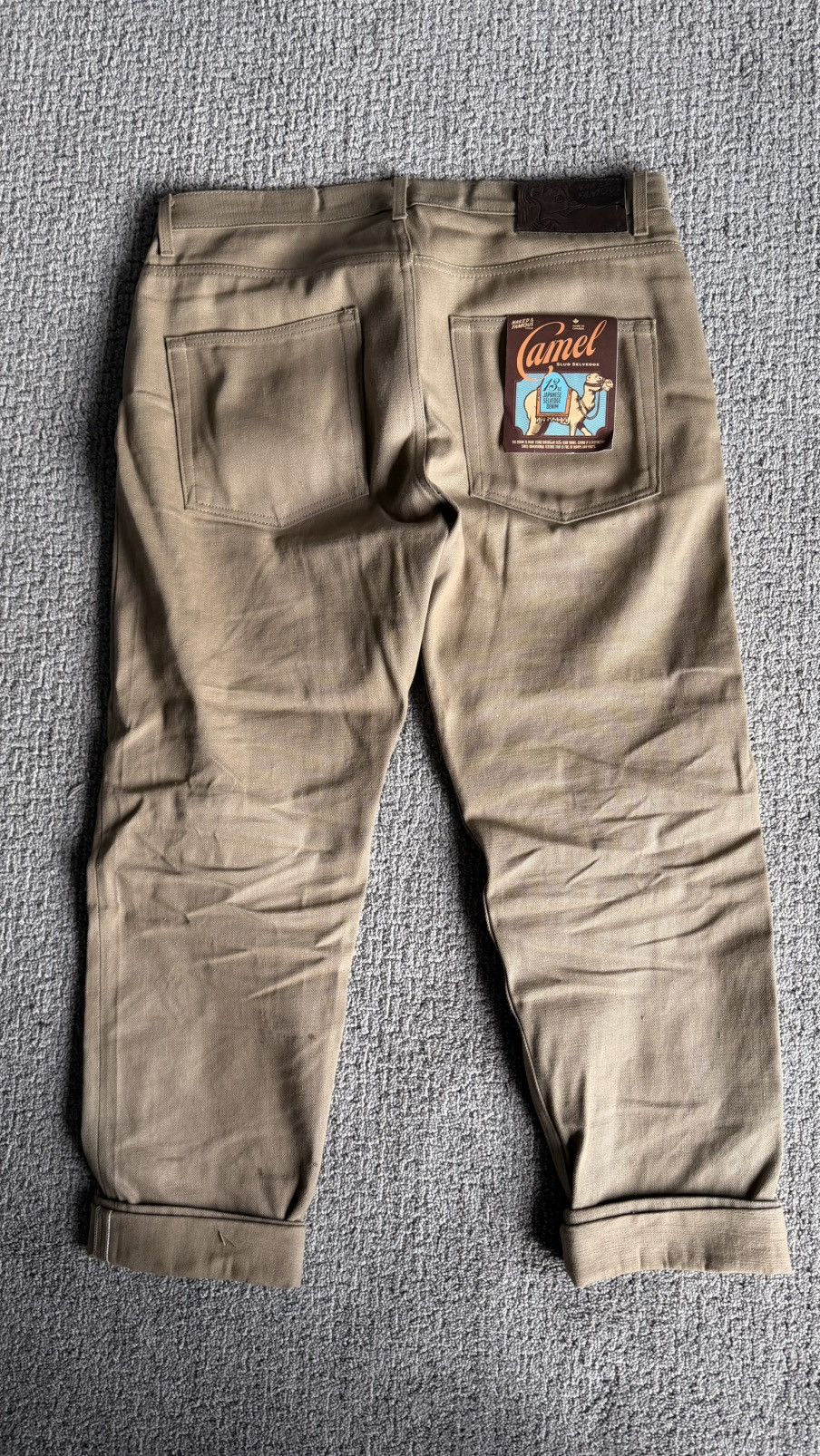 Naked & Famous Camel Slub Selvedge Size US 36 / EU 52 - 2 Thumbnail