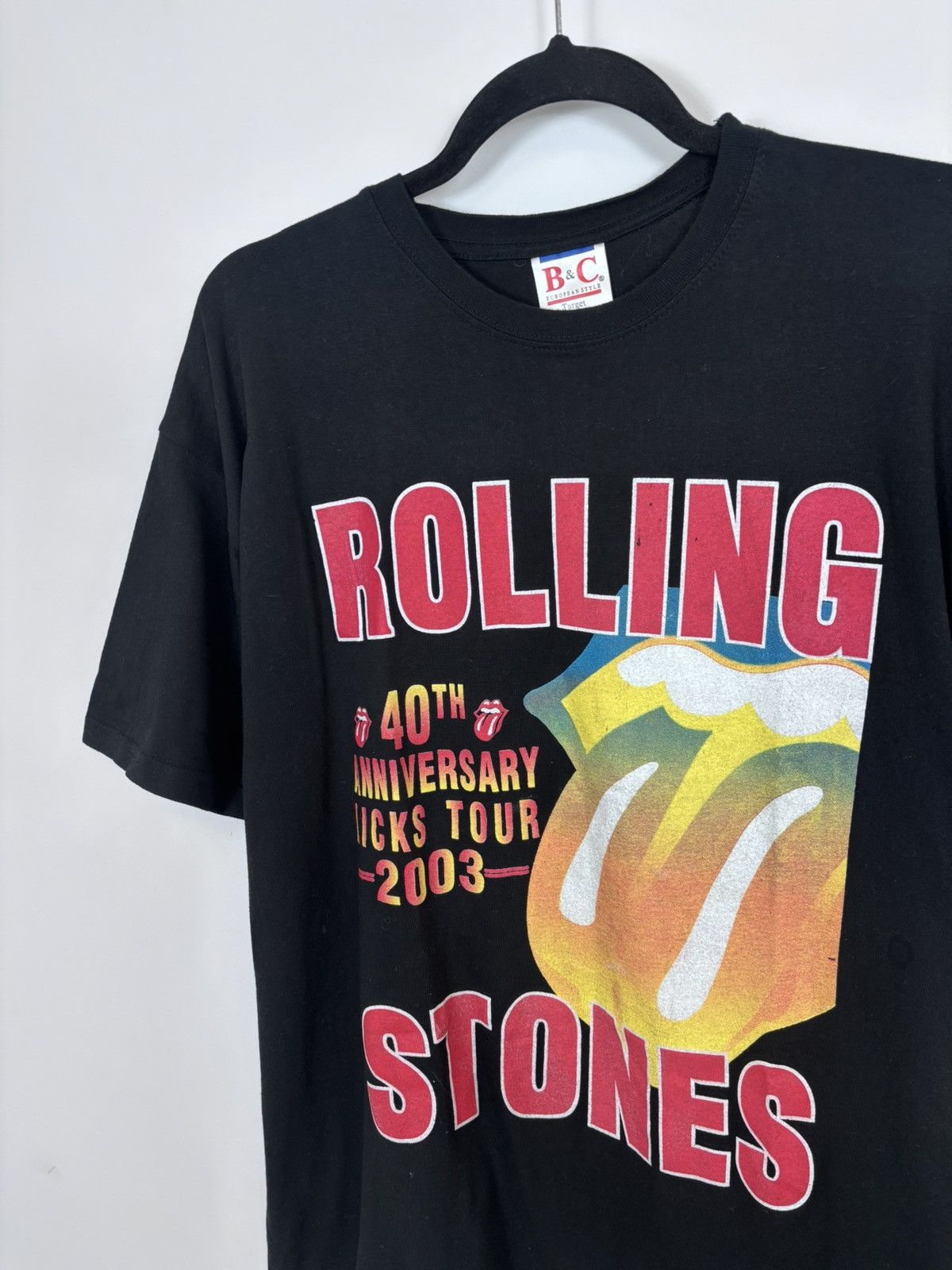 The Rolling Stones Vintage The Rolling Stones 2003 Licks Tour Black T-Shirt Tee Size US L / EU 52-54 / 3 - 6 Thumbnail
