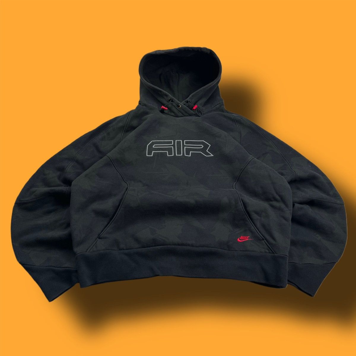 Nike × Vintage NIKE AIR MAX VINTAGE CENTER LOGO OVERSIZE BOXY HOODIE Size US M / EU 48-50 / 2 - 1 Thumbnail