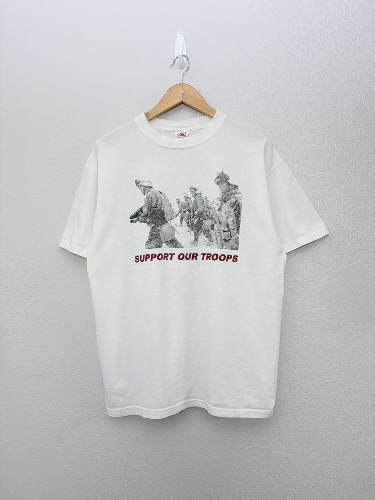 Vintage Vintage Support our Troops Vintage Tee Shirt Size US L / EU 52-54 / 3 - 1 Thumbnail