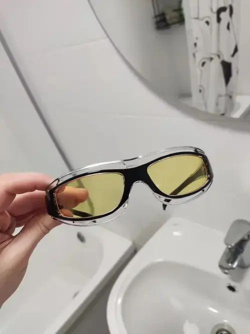 Electric Visual Yellow Lense Cateye Glasses Punk Style Sunglasses Size ONE SIZE - 1 Thumbnail