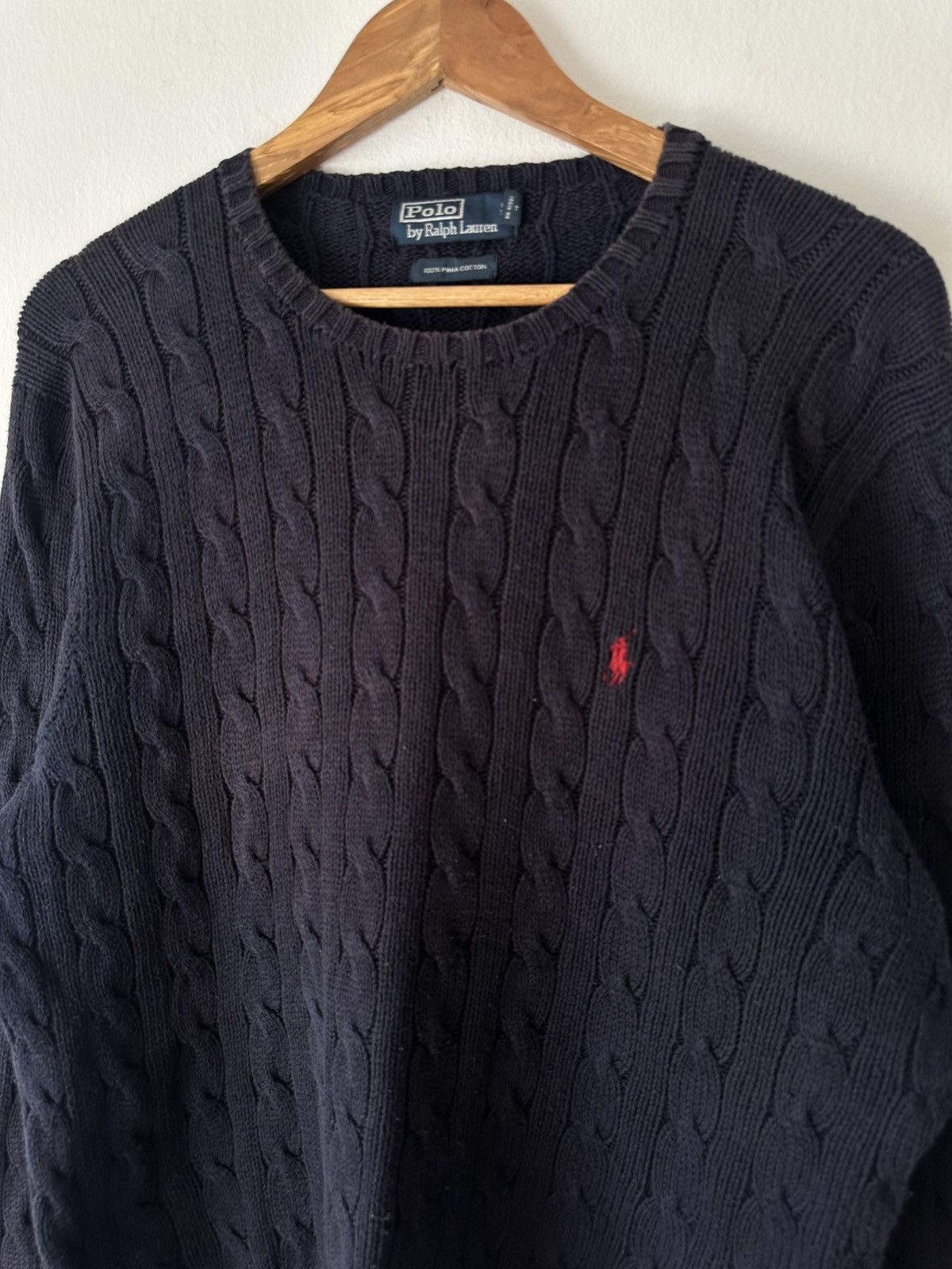 Polo Ralph Lauren Polo Ralph Lauren Cable Knit Small Pony Size US L / EU 52-54 / 3 - 2 Thumbnail