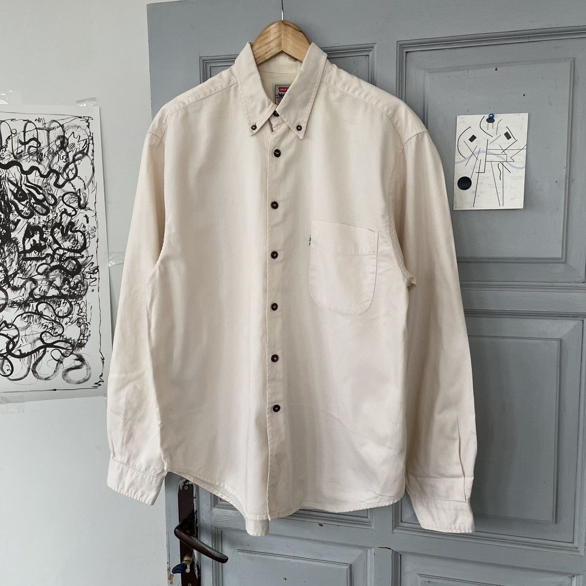 Levi's × Vintage Vintage 90’s Levi’s Grey Tab Shirt Button up Y2k size L Size US L / EU 52-54 / 3 - 1 Thumbnail