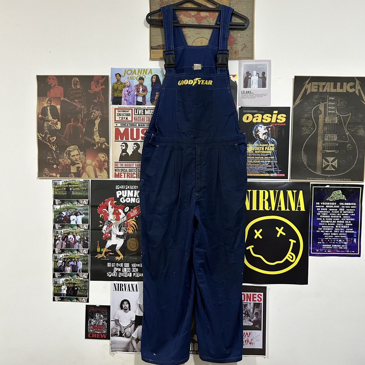 Vintage Vintage Good Year Carpenter Distressed Worker Overall Bid Size US 34 / EU 50 - 1 Thumbnail