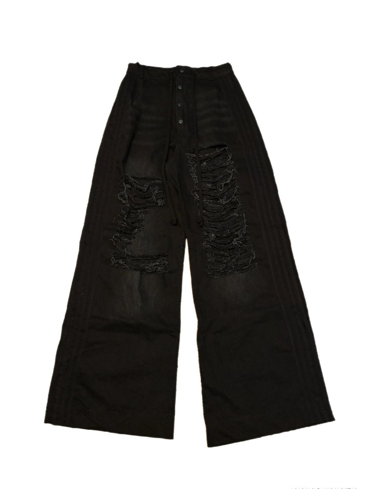 【YORI SPORT】5STRIE DENIM JEANS BLACK 5-Stripe Denim (Black/White) | YORI