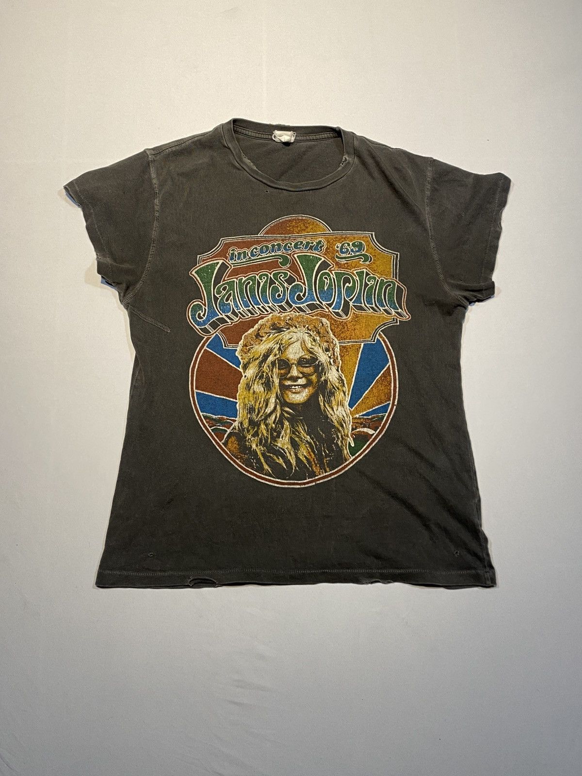 Band Tees Vintage Thrashed Janis Joplin Graphic Tee Size US M / EU 48-50 / 2 - 2 Thumbnail