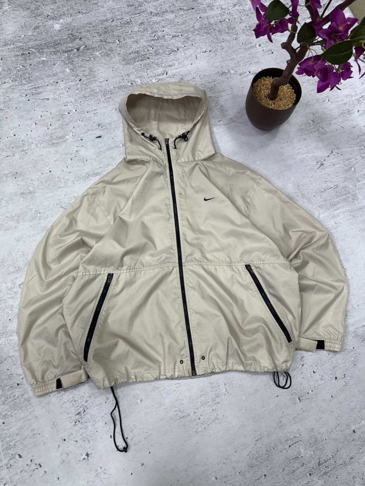 Nike × Vintage NIKE VINTAGE BASIC LOGO OVERSIZE BAGGY LIGHT JACKET Size US XL / EU 56 / 4 - 1 Thumbnail