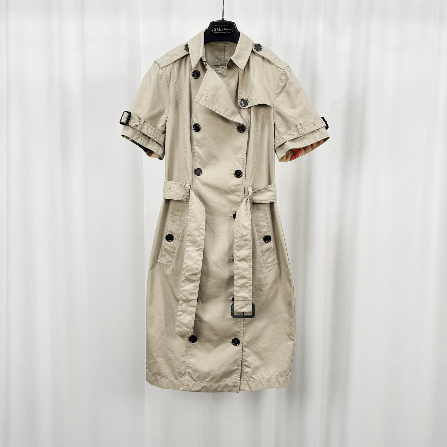 Burberry Burberry Double-Breasted Short-Sleeve Trench Size S / US 4 / IT 40 - 1 Thumbnail