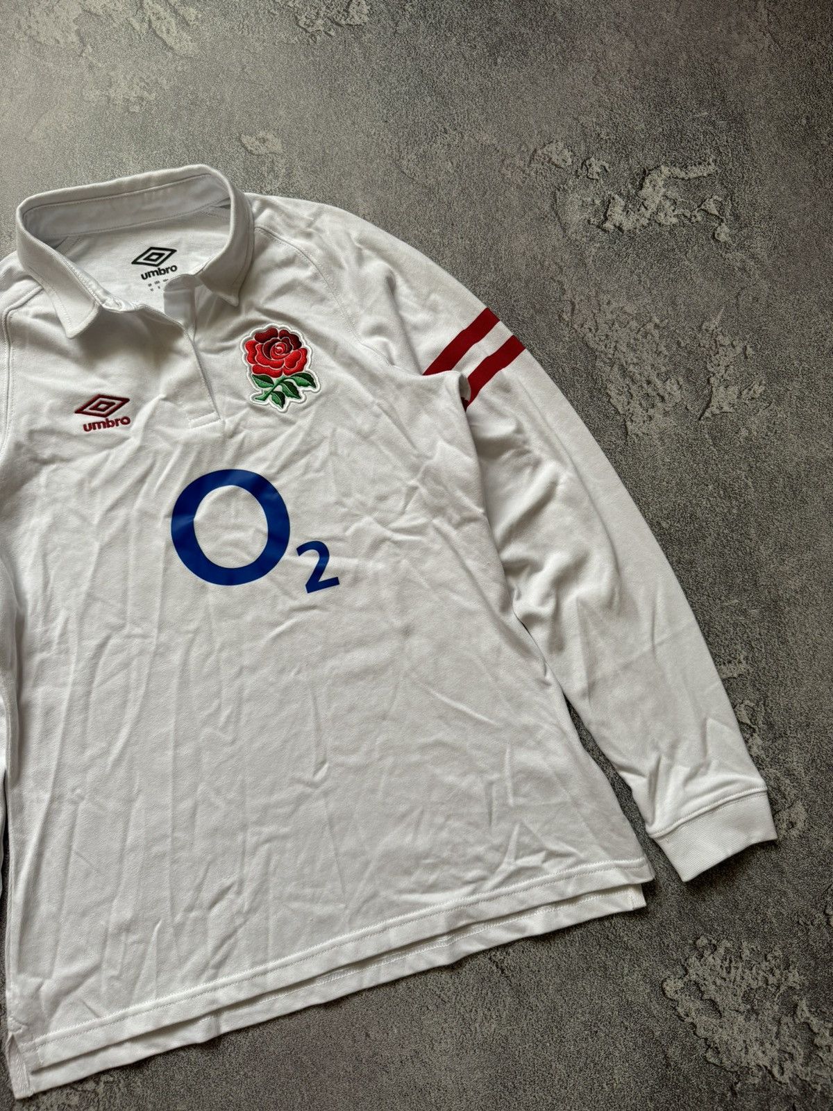 Umbro × Vintage Umbro M Wmns England 🏴󠁧󠁢󠁥󠁮󠁧󠁿 rugby polo long sleeve soccer tee Size M / US 6-8 / IT 42-44 - 6 Thumbnail
