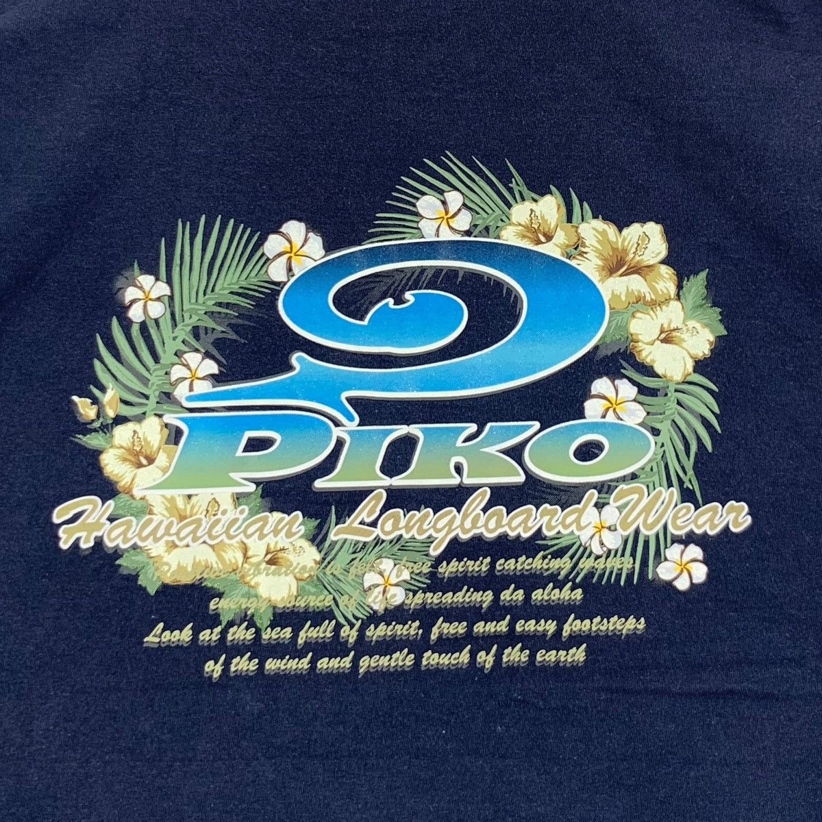 Vintage Vintage 90’ PIKO HAWAII FLOWER Single Stitches Tee Shirt Size M / US 6-8 / IT 42-44 - 5 Thumbnail