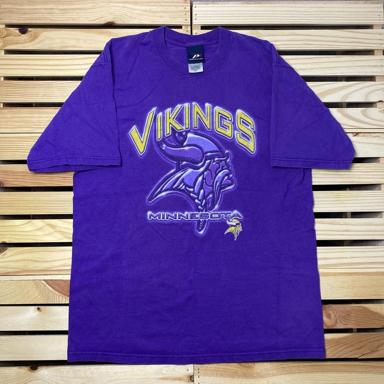 Pro Player Vintage NFL Minnesota Vikings Purple Football Tee Size Large Size US L / EU 52-54 / 3 - 1 Thumbnail