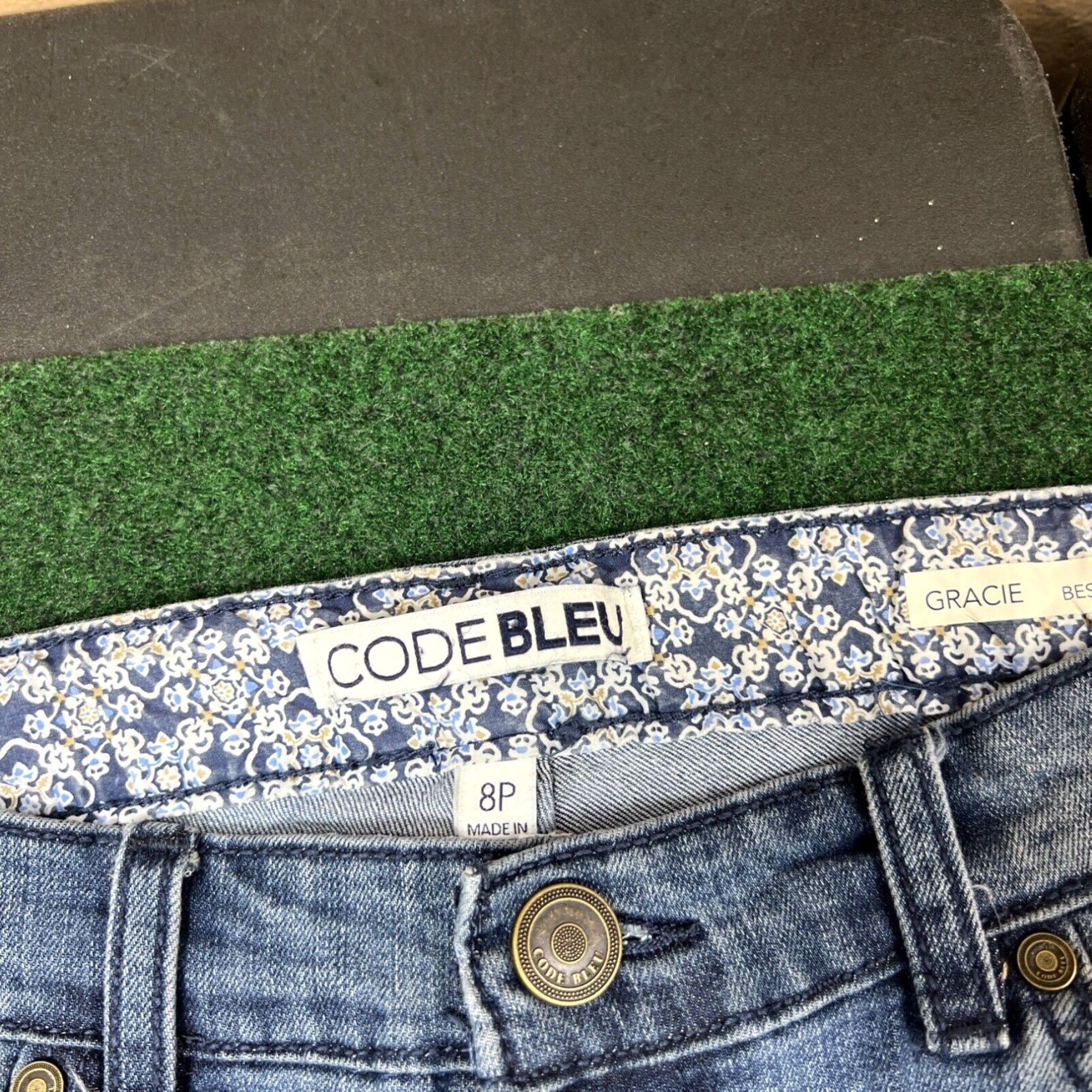 Vintage Code Bleu Gracie Bestie Jean Women's Size 8P Blue Cotton Denim Jeans 31x26 Size 30" / US 8 / IT 44 - 4 Thumbnail