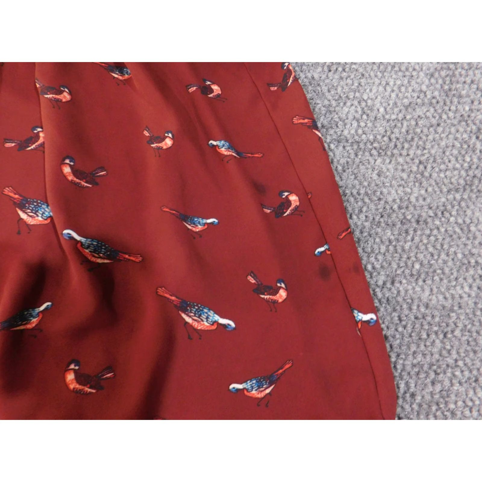 Loft Loft Outlet Bird Print Flutter Sleeve Blouse Small Womens Polyester Casual Shirt - Womens Size S / US 4 / IT 40 - 7 Thumbnail
