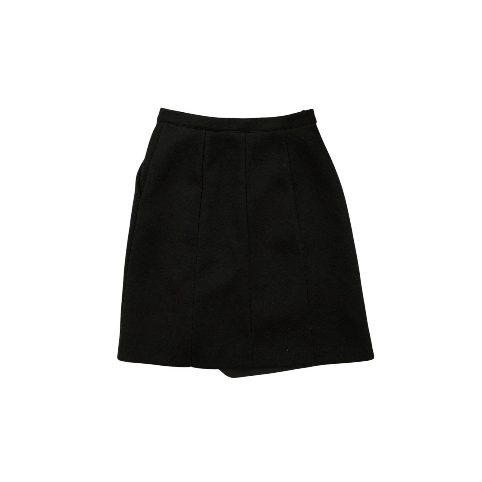 Celine by Phoebe Philo F/W 2012 Black Wool Belted Skirt Size 27" / US 4 / IT 40 - 2 Thumbnail