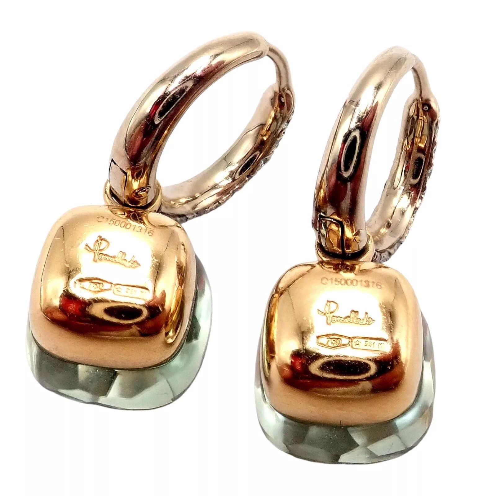 Pomellato Pomellato Nudo 18k Diamond Prasiolite Earrings Size ONE SIZE - 10 Thumbnail