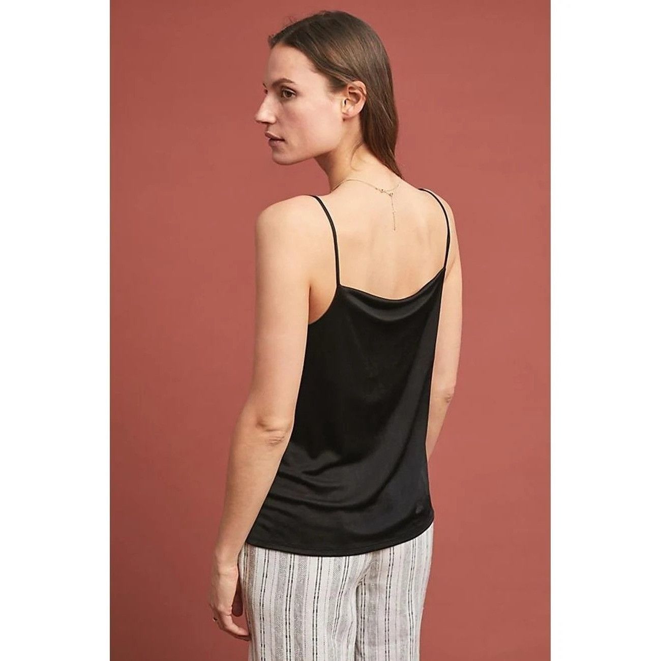 Anthropologie Anthropologie Claremont Draped Cami Black Cowl Neck Size XS / US 0-2 / IT 36-38 - 2 Thumbnail