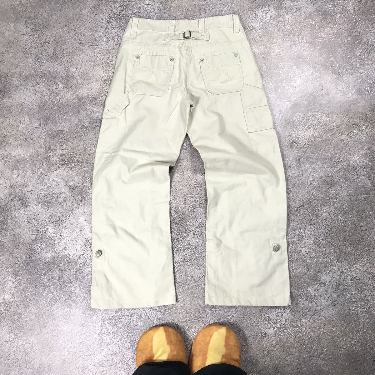 Vintage Vintage 90s Baggy Cargo Pants Flared Parachute Streetwear 30 Size 30" / US 8 / IT 44 - 5 Thumbnail
