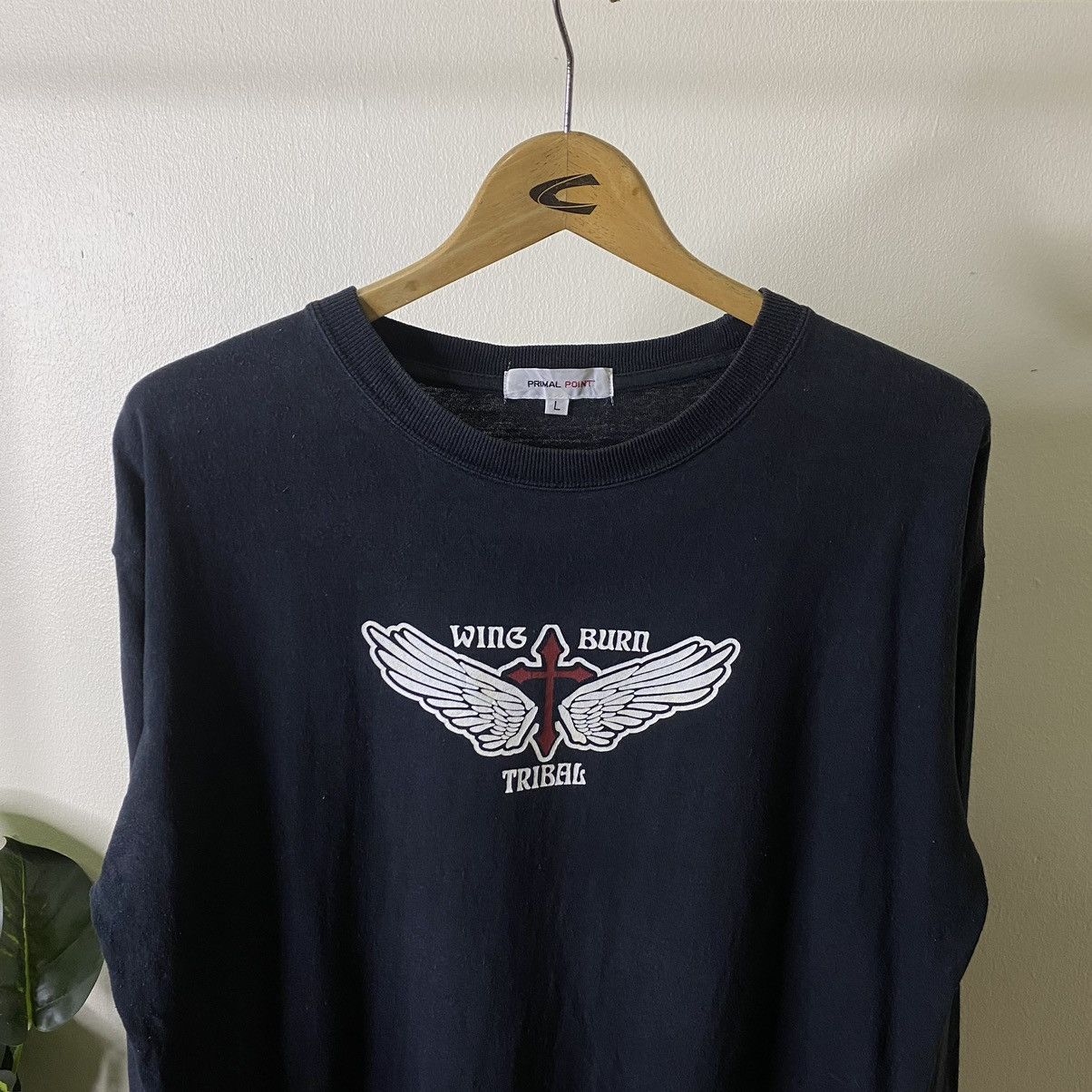If Six Was Nine × Japanese Brand × Seditionaries Wing Burn Tribal Ifsixwasnine Cyber Gothic Punk LS Tee Size US L / EU 52-54 / 3 - 6 Thumbnail