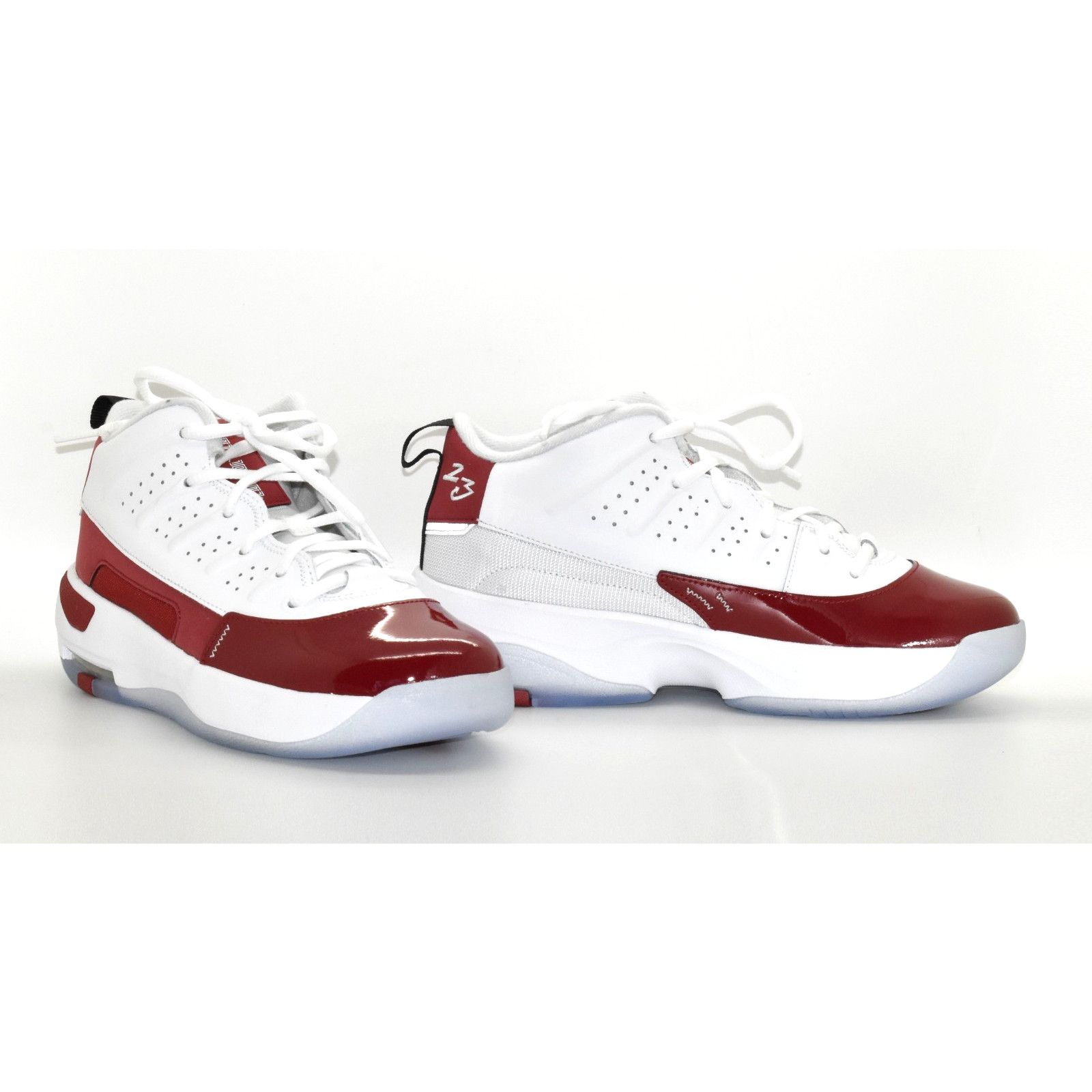 Nike NIKE JORDAN MAX AURA 7 GS White Gym Red Black Shoes 6.5Y Size US 6.5 / EU 39-40 - 2 Thumbnail