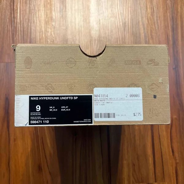 Nike × Undefeated Nike Hyperdunk 20120 Undefeated White/Gum Size US 9 / EU 42 - 7 Thumbnail