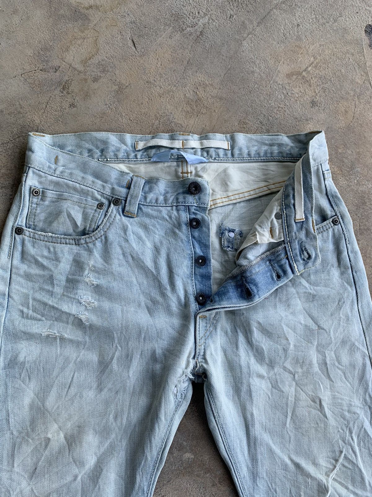 02DERIV. × Japanese Brand O2DERIV. japanese Brand Distressed Denim Size US 30 / EU 46 - 8 Thumbnail