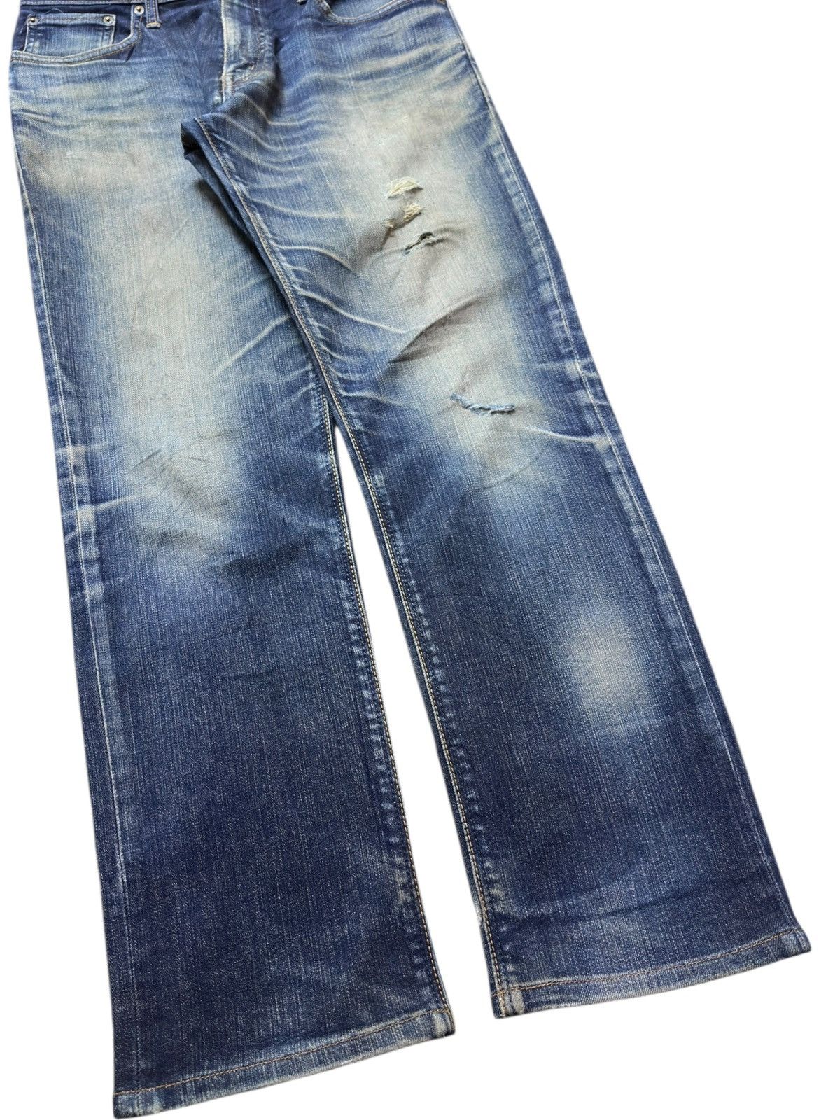 Edwin Vintage Edwin 503 Straight Cut Mudwash Denim Size US 31 - 3 Thumbnail