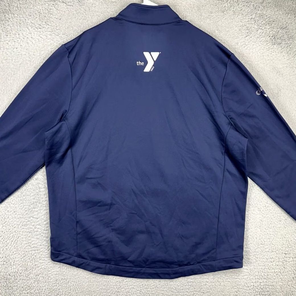 Callaway Callaway Weather Series Pullover Sweatshirt Men XL Navy Quarter Zip Fleece Lined Zip Mock Neck Size US XL / EU 56 / 4 - 3 Thumbnail