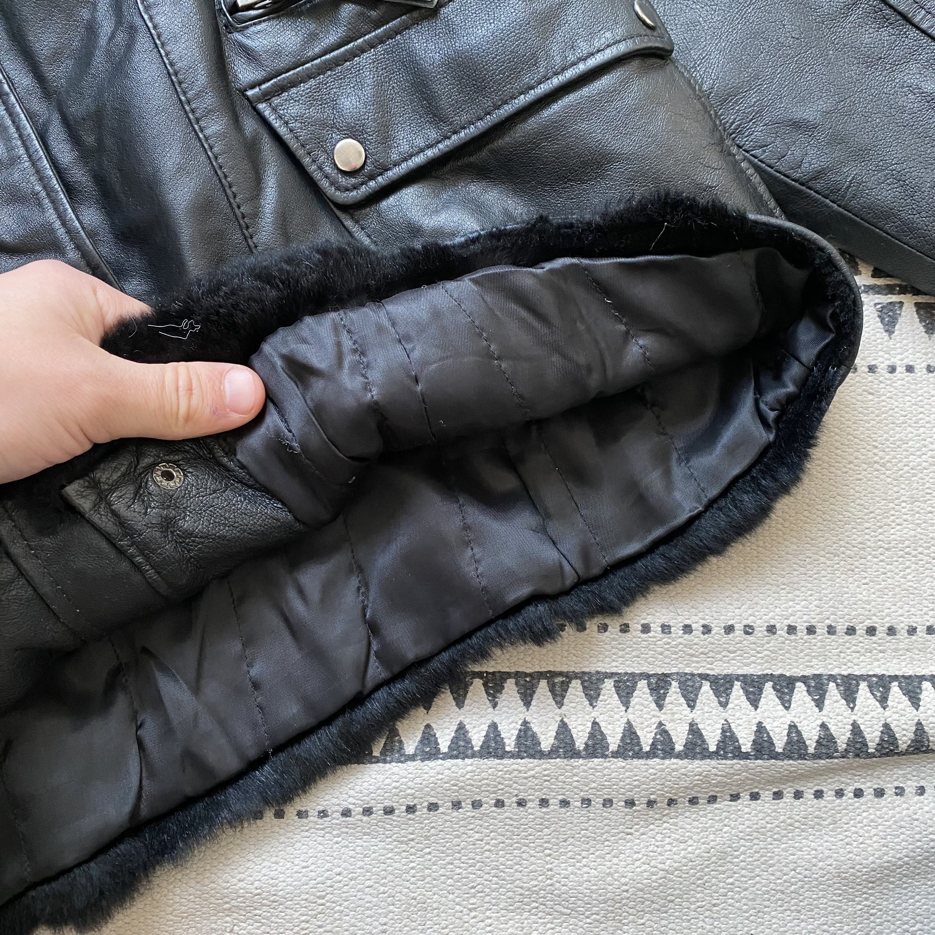 Genuine Leather Y2K Vintage 90s Real Leather Rabbit fur Jacket coat Kapital Size L / US 10 / IT 46 - 11 Thumbnail