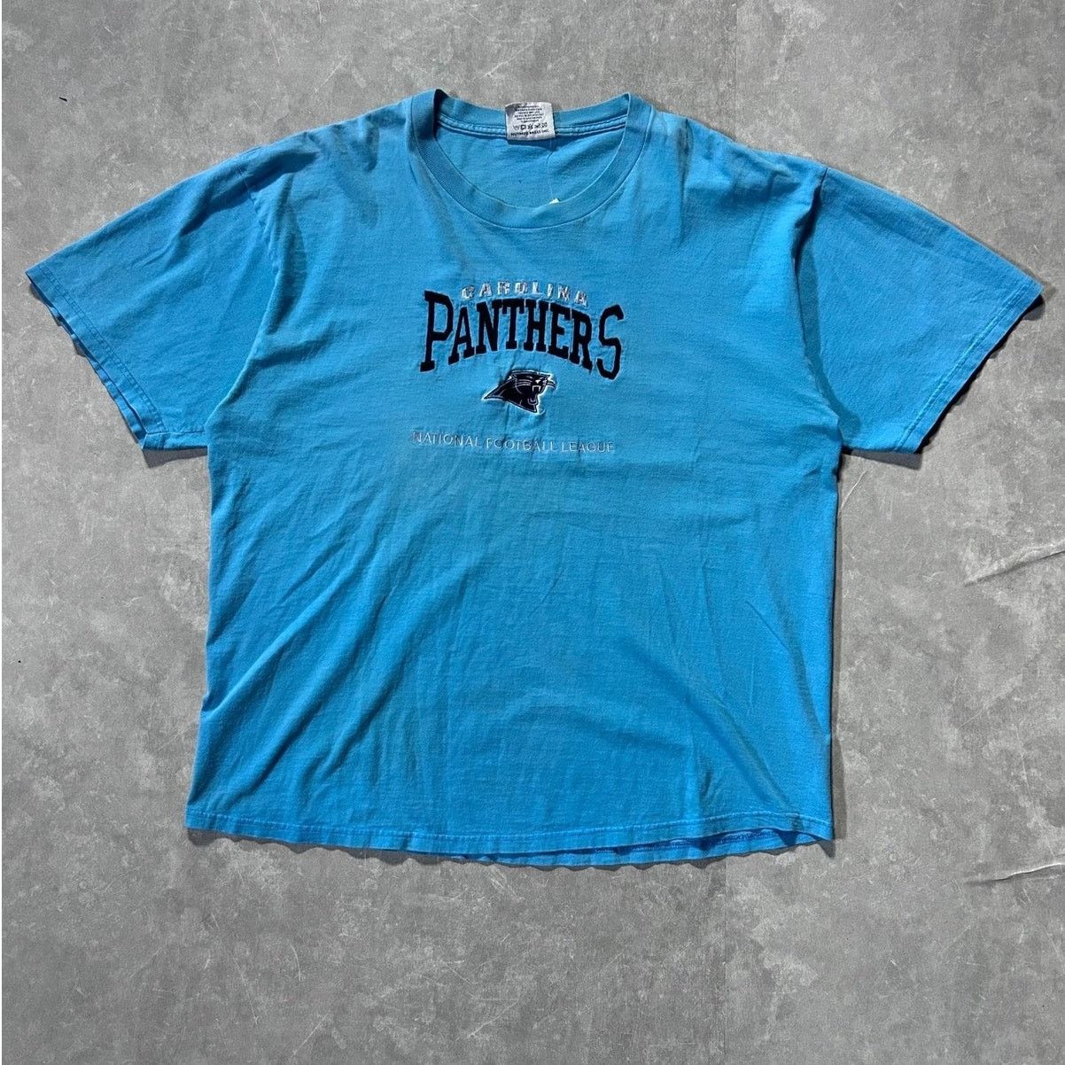 Lee Vintage Caroline Panthers Baby Blue Embroidered Shirt XXL Size US XXL / EU 58 / 5 - 1 Thumbnail