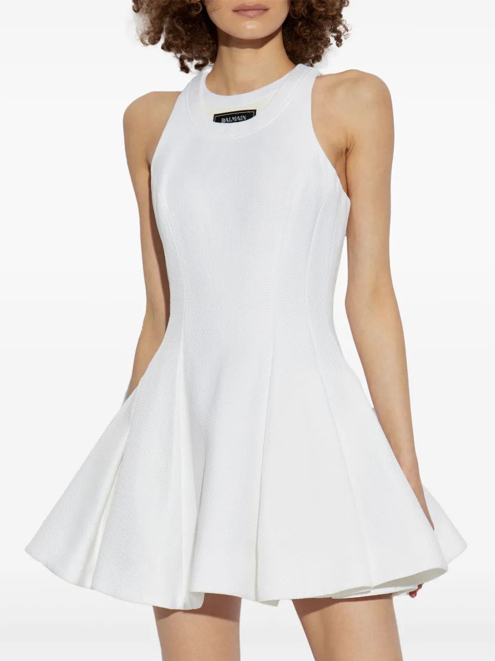 Balmain o1s1wg111225 Mini Skirt in White Size M / US 6-8 / IT 42-44 - 2 Thumbnail