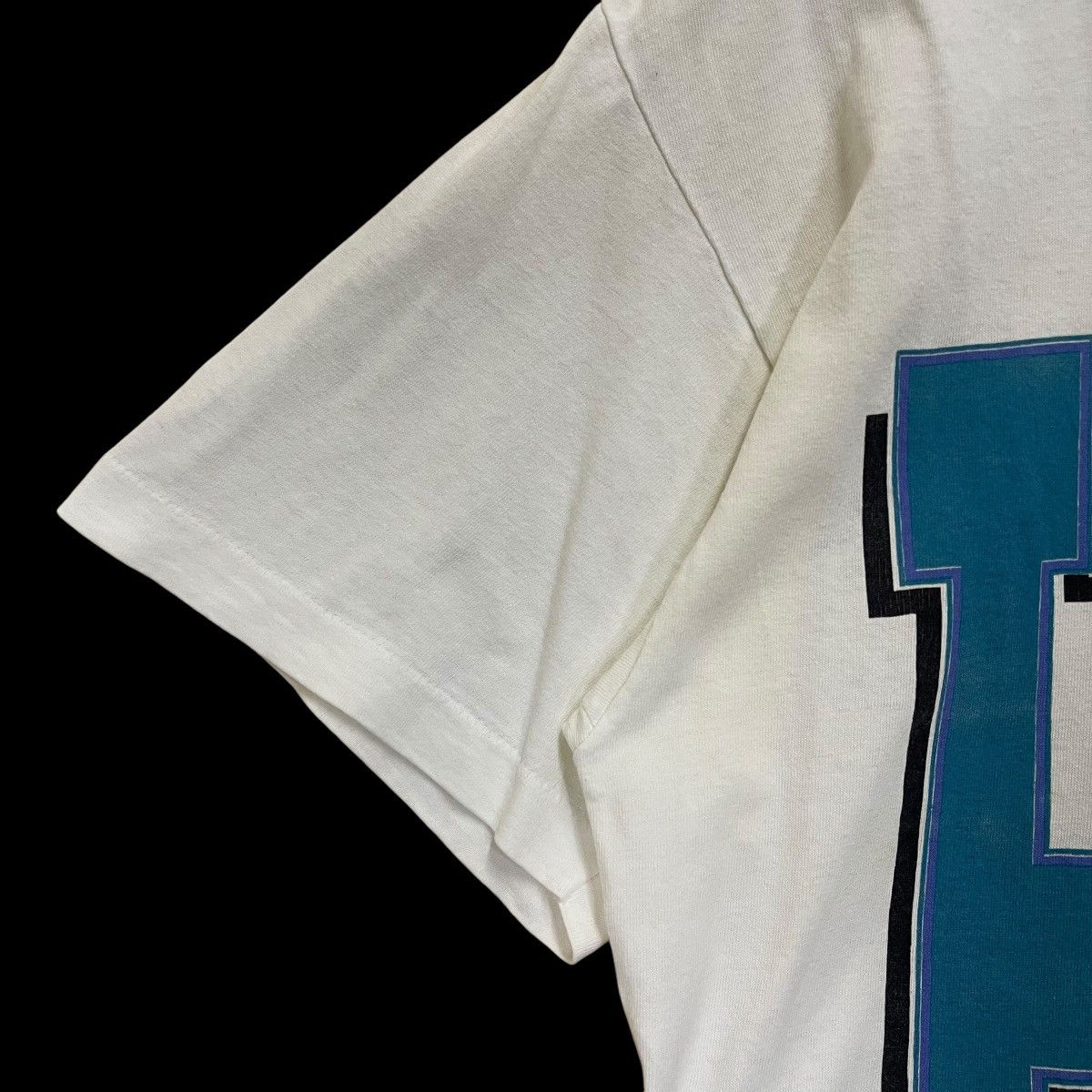 NBA × Vintage Vintage 90s Charlotte Hornets Big Logo Shortsleeve Tee Size US L / EU 52-54 / 3 - 7 Thumbnail