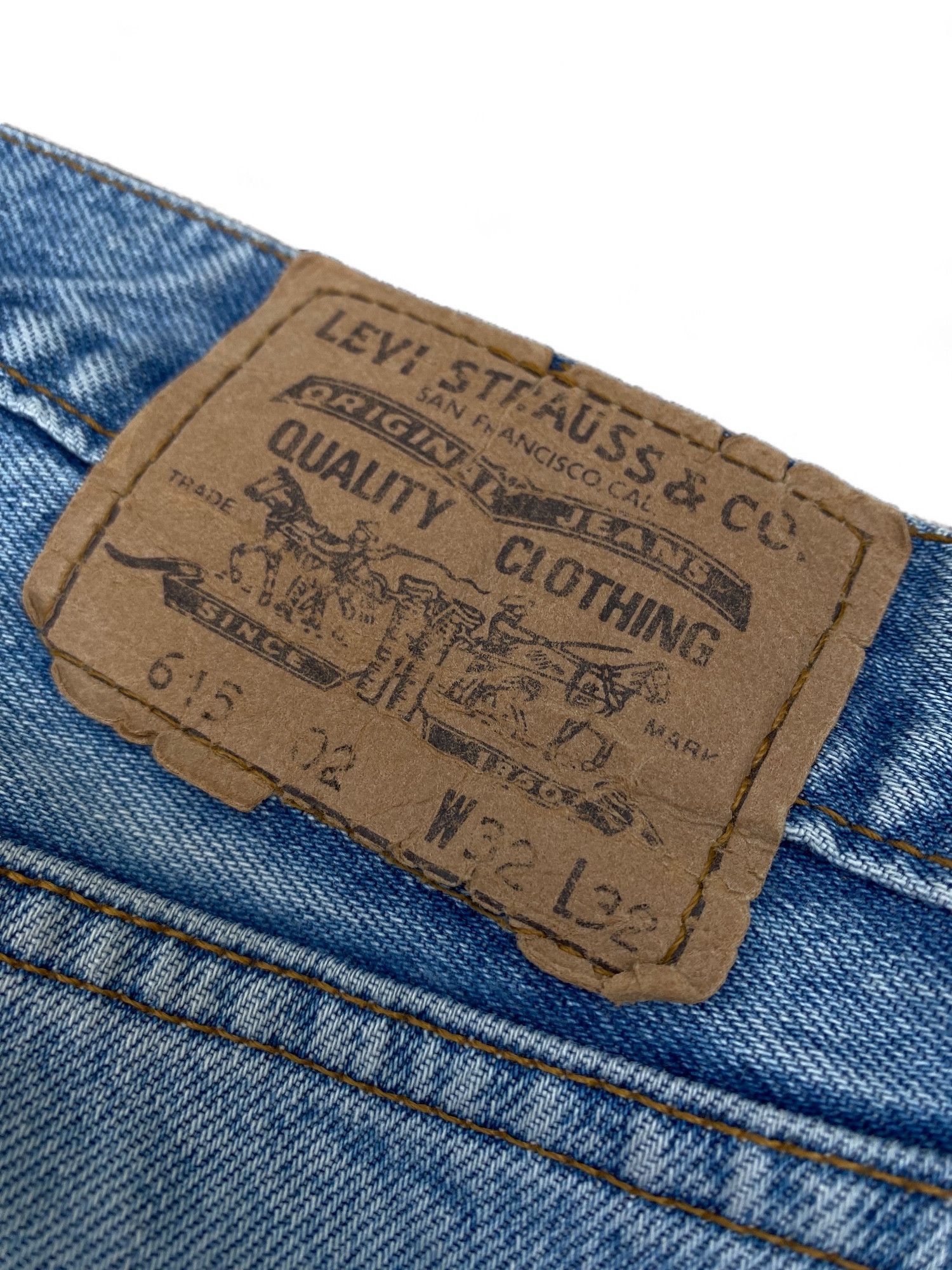 Levi's × Vintage Vintage Levi's Orange Rab baby blue Jeans distressed Size US 32 / EU 48 - 8 Thumbnail
