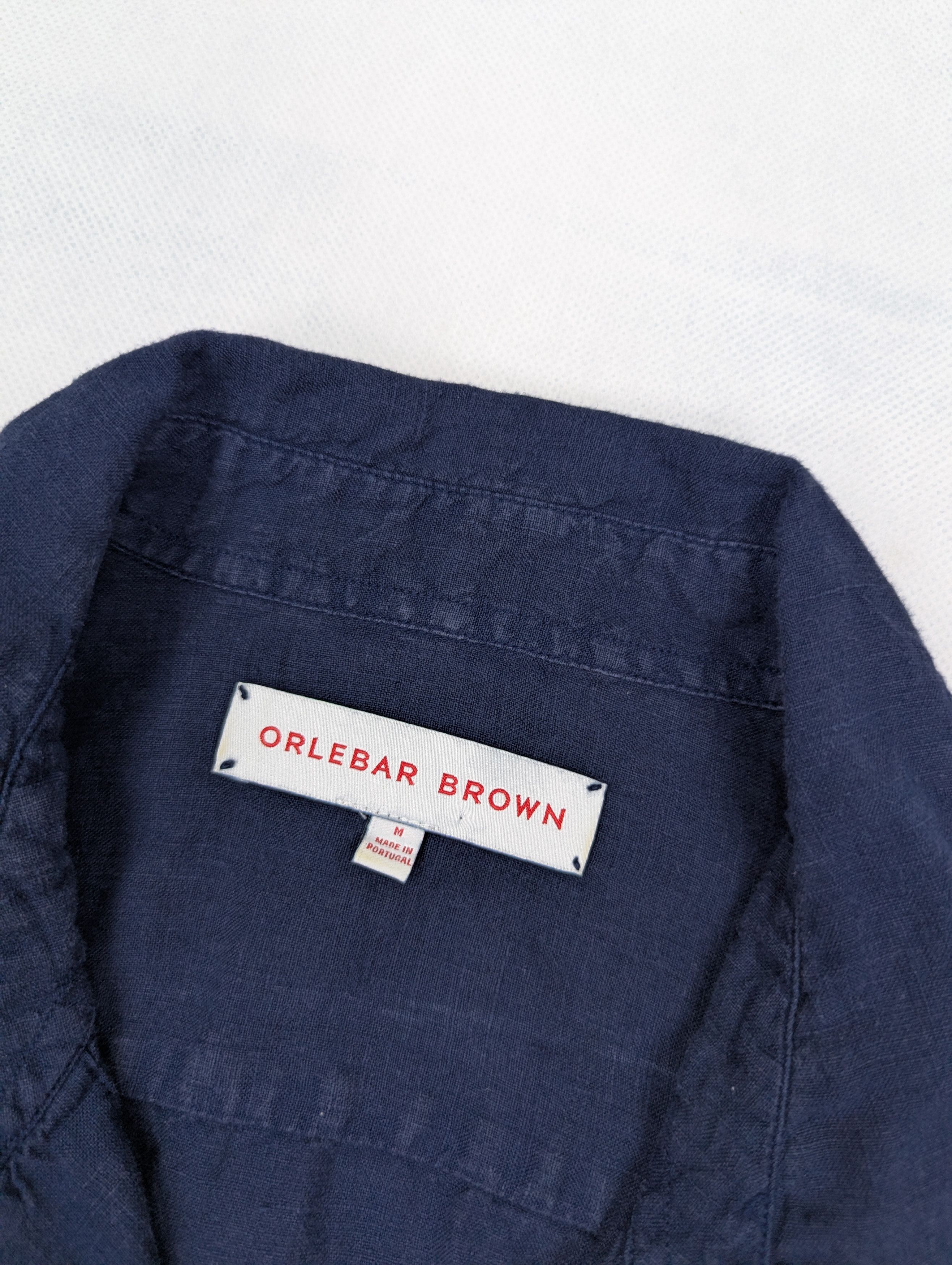 Orlebar Brown Orlebar Brown navy linen shirt M Size US M / EU 48-50 / 2 - 3 Thumbnail