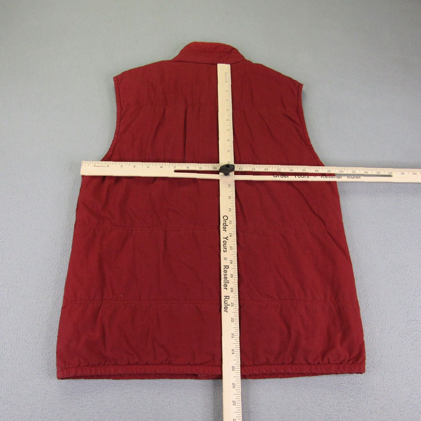 Lucky Brand VINTAGE Lucky Brand Men’s Vest Quilted Thermal Lined Snap Front Casual Small Red Outdoor Size US S / EU 44-46 / 1 - 5 Thumbnail