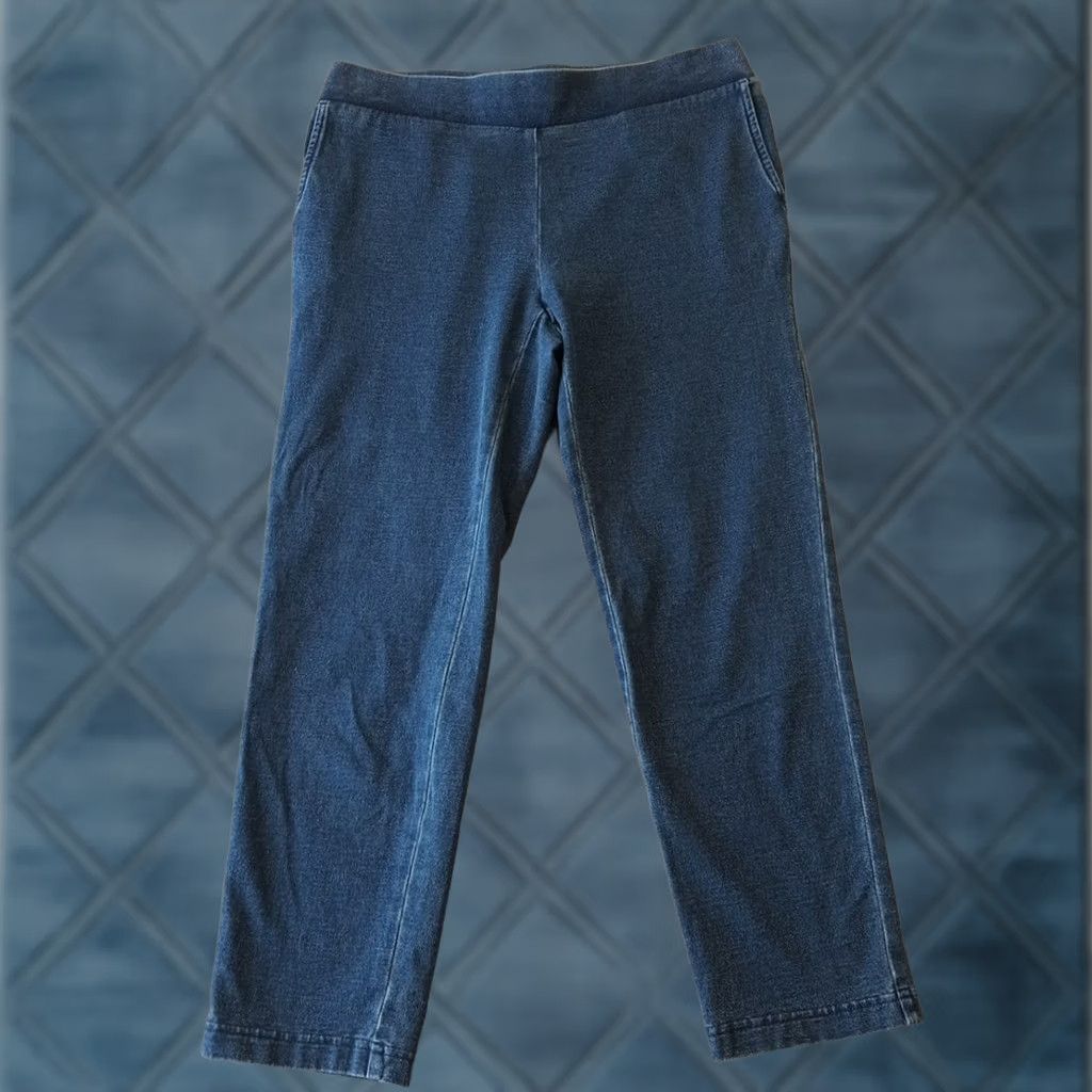 J. Jill J.Jill Jeans? Actually: J.Jill Indigo Slim Crop Pants Womens XS Denim Pull On Pockets Stretch Cropped Slim Size 26" / US 2 / IT 38 - 1 Thumbnail