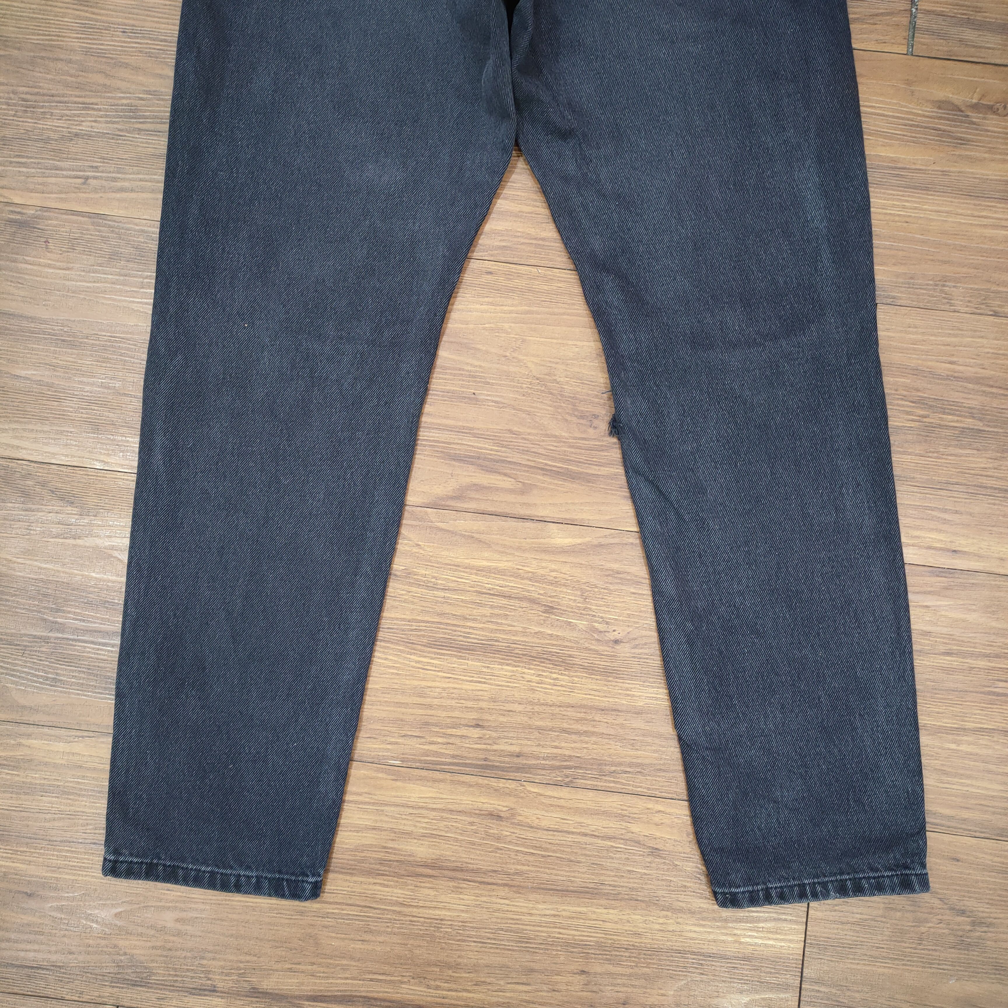 Bershka VINTAGE BERSHKA FADED BLACK RIPPED DENIM JEANS PANTS Size US 34 / EU 50 - 11 Thumbnail