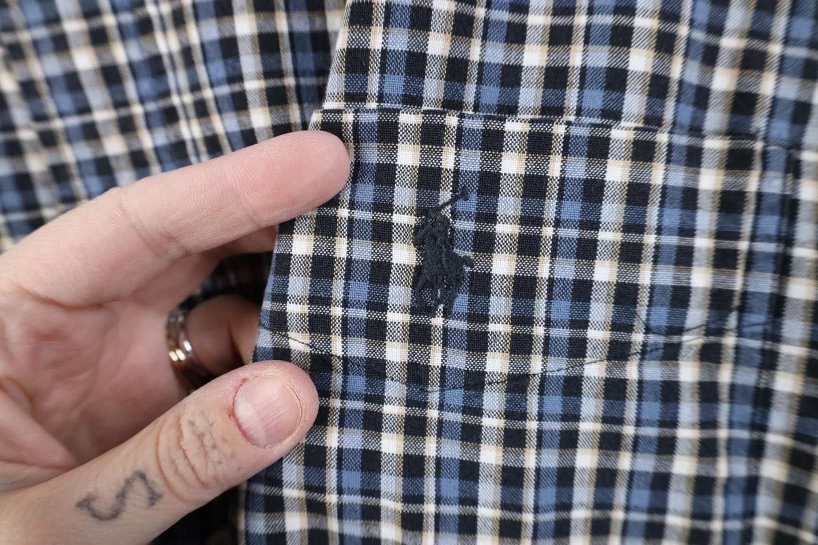 Polo Ralph Lauren Vintage 90s Ralph Lauren Big Shirt Baggy Collared Down Shirt Size US M / EU 48-50 / 2 - 4 Thumbnail