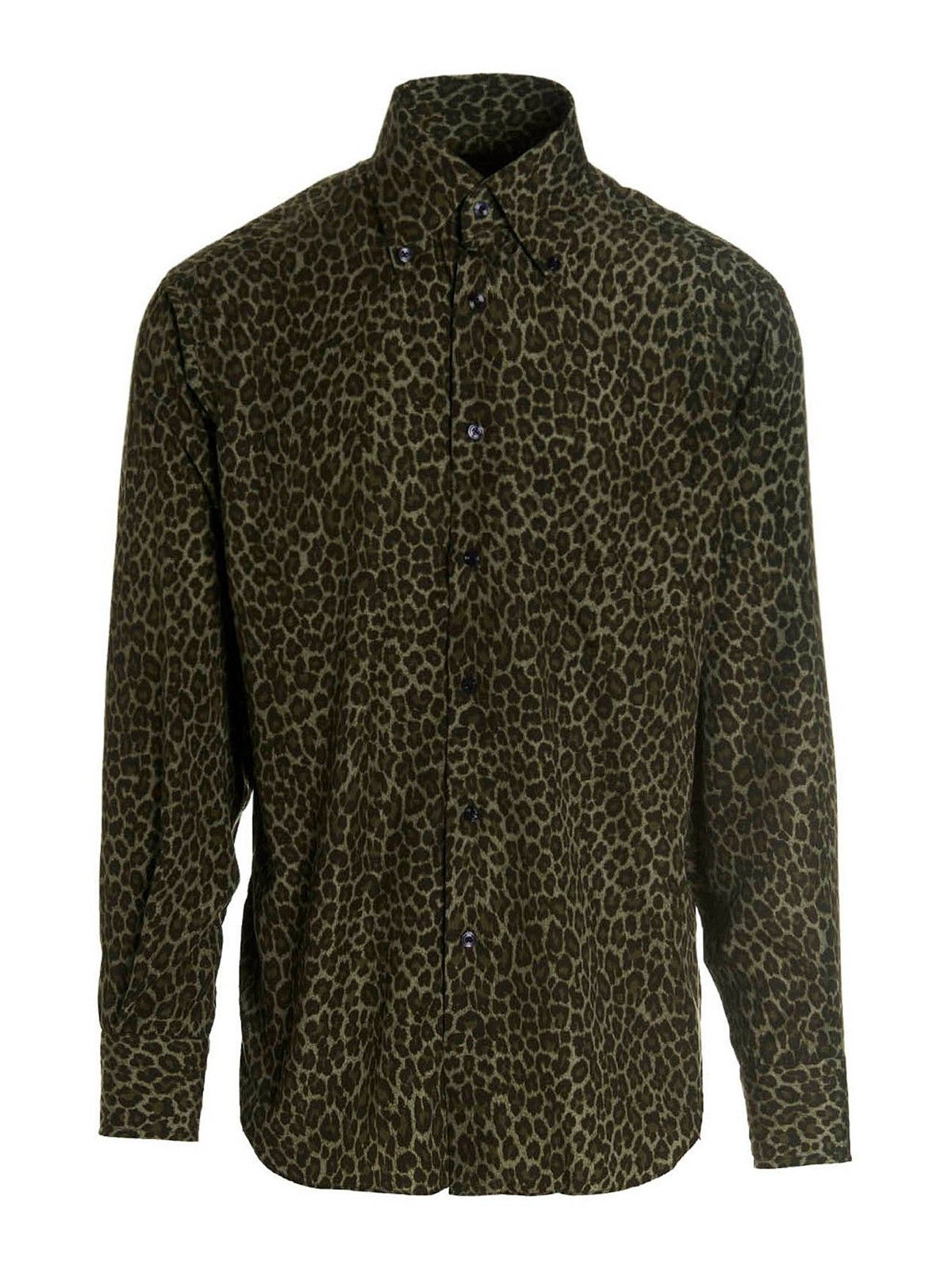 Tom Ford o1loc1c1224 94YSBE Leopard Shirt in Leopard Size US L / EU 52-54 / 3 - 1 Thumbnail