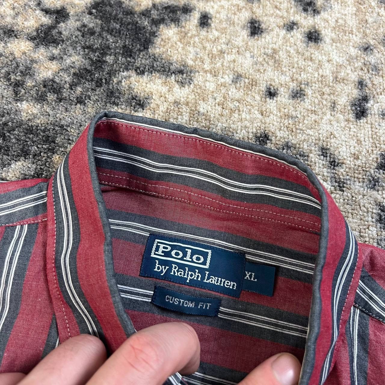 Polo Ralph Lauren Polo Ralph Lauren Luxury Mini Logo Striped Button Up Shirt Size US XL / EU 56 / 4 - 6 Thumbnail