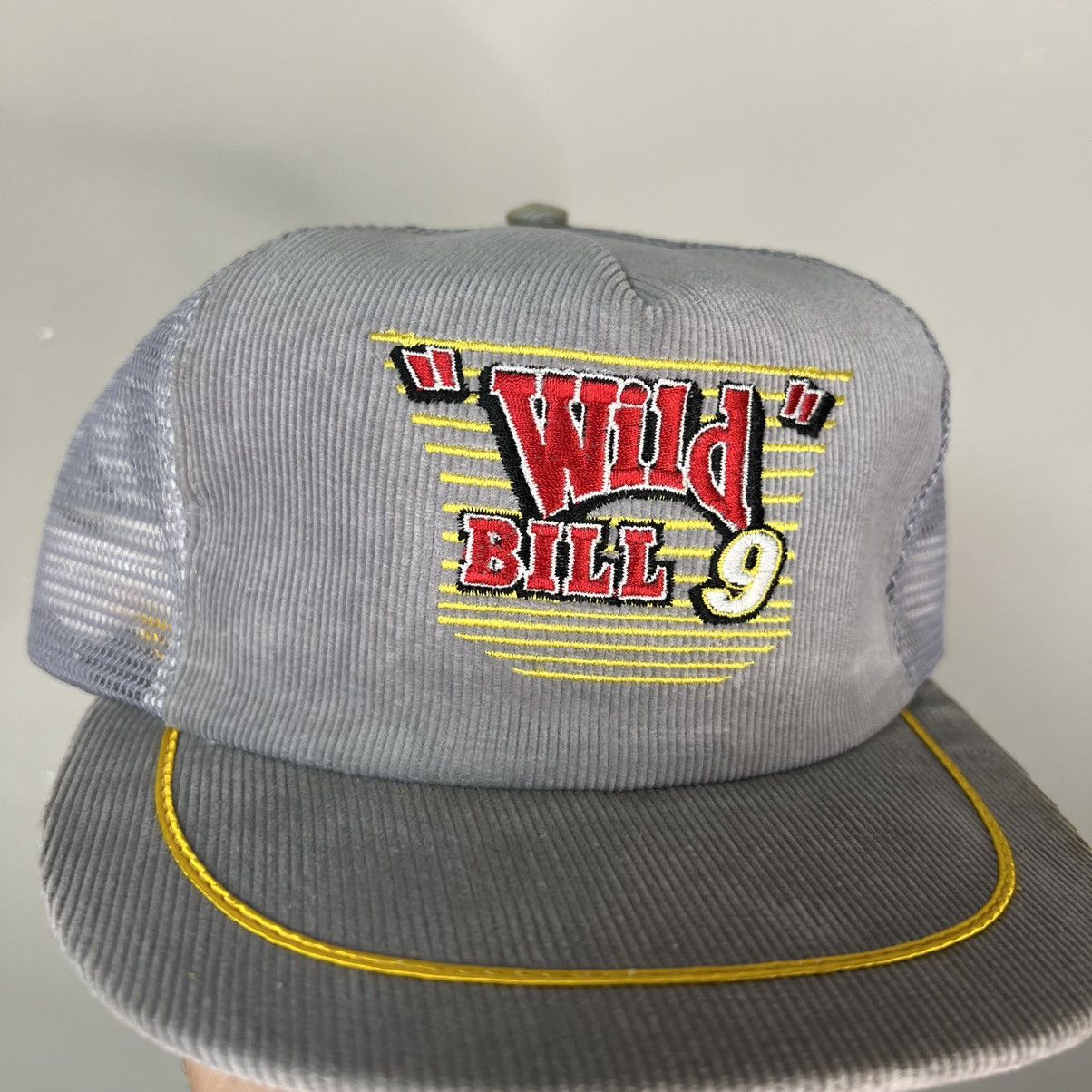 NASCAR × Vintage Vtg 80s Wild Bill Nascar Trucker Hat Size ONE SIZE - 2 Thumbnail