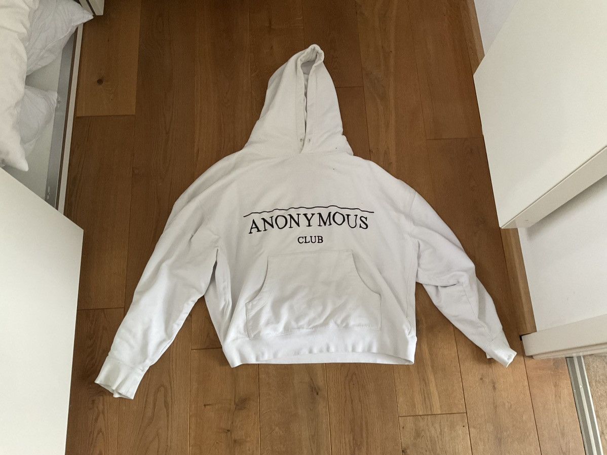 Anonymous Club White Friends/Family Hoodie by Shayne Oliver | Grailed
