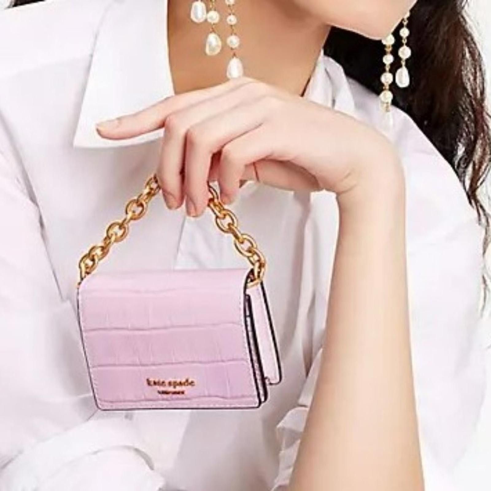 Other kate spade Morgan Croc-Embossed Chain Card Case Size ONE SIZE - 8 Thumbnail