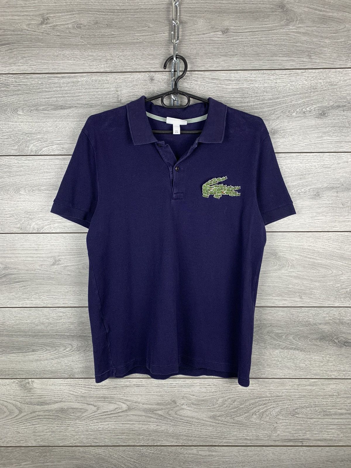 Lacoste Mens Vintage Lacoste Big Logo Polo T Shirt Size US M / EU 48-50 / 2 - 1 Thumbnail
