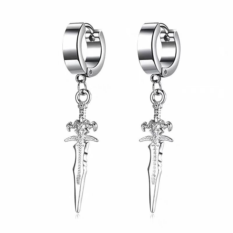 Jewelry Frostmourne New Trend Earrings One Pairs Chrome Jewelry Size ONE SIZE - 6 Thumbnail