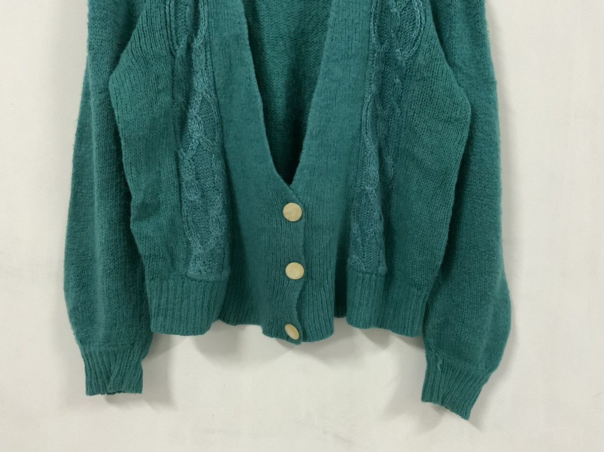 Japanese Brand Hand Knit Turquoises Handmade Knitwear Size US M / EU 48-50 / 2 - 5 Thumbnail