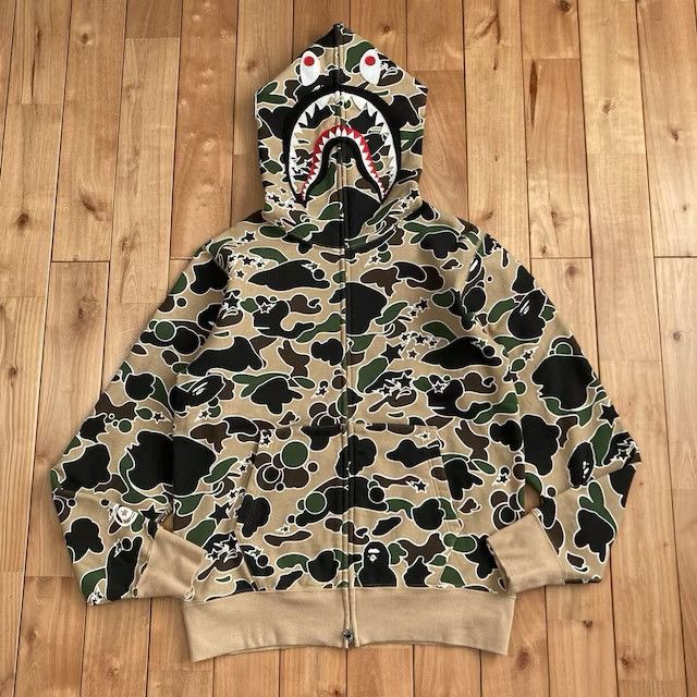 Bape BAPE Sta camo Shark Full Zip Hoodie a bathing ape star Size US M / EU 48-50 / 2 - 1 Thumbnail