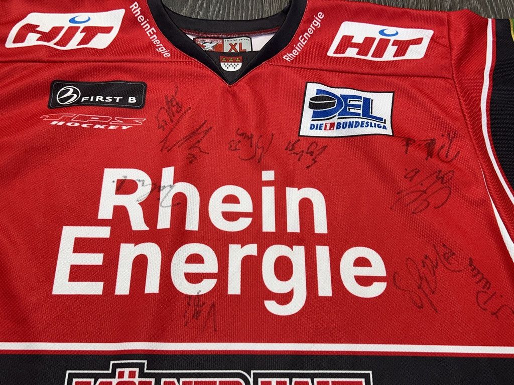 NHL Owayo Kolner Haie #35 Andreas RENZ Signed Ice Hockey Jersey Size US XL / EU 56 / 4 - 3 Thumbnail