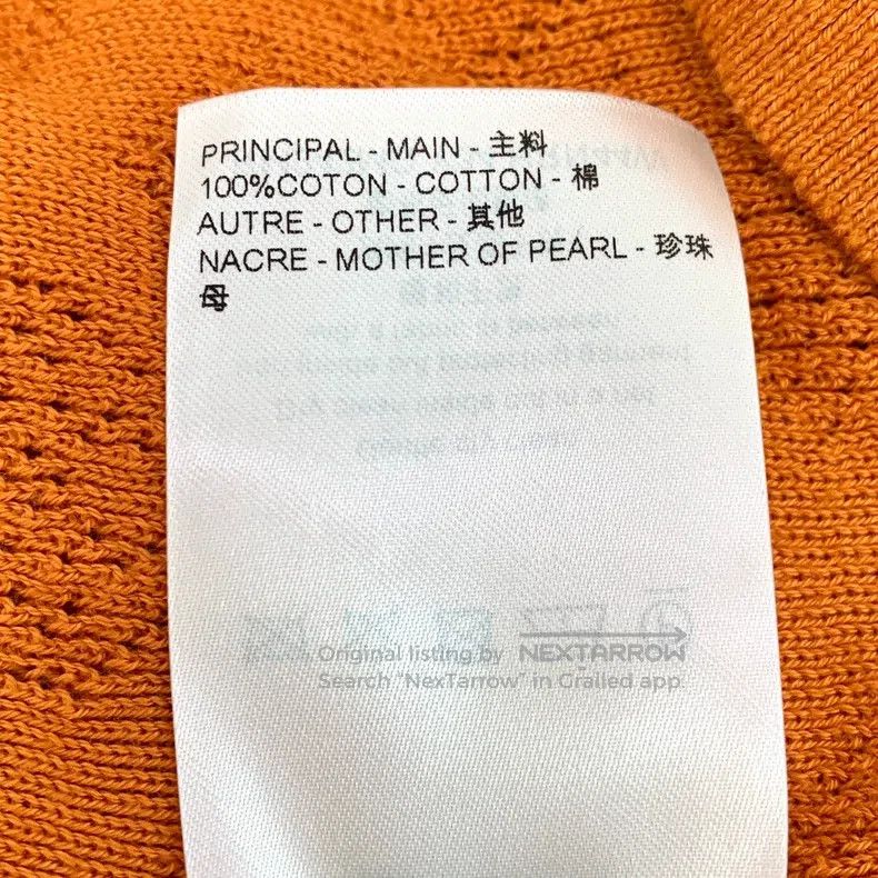 Louis Vuitton Louis Vuitton 24 orange knit cut-out logo presbyopic cotto Size US XL / EU 56 / 4 - 7 Thumbnail